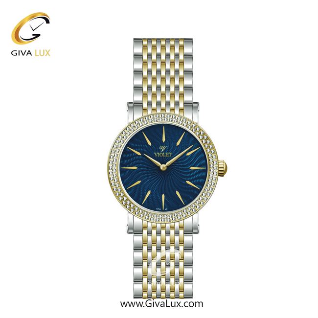 ساعت مچی اورجینال زنانه ویولت VIOLET نقره ای-طلایی | طلایی-نقره ای| سرمه ای| کد رفرنس 0593/2